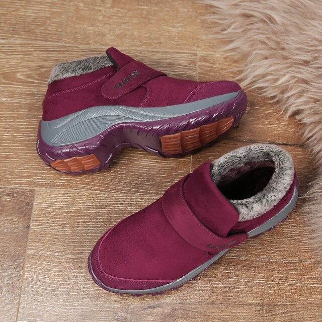 VentureSupply Women Plush Ankle Hiking Boots