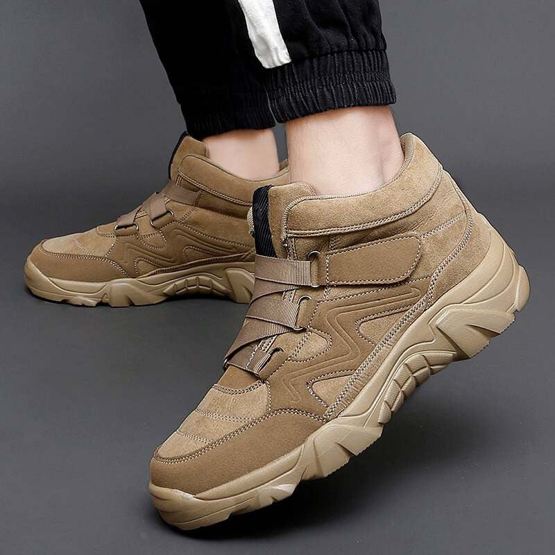 VentureSupply Shoes For Men Anti-puncture Velcro Hiking Sneakers
