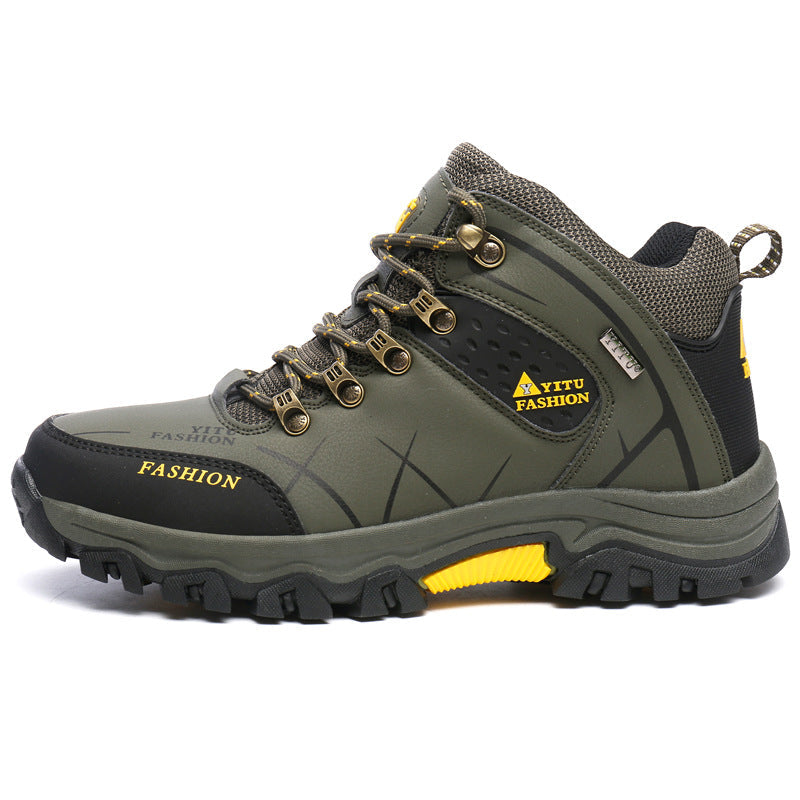 VentureSupply Men's Waterproof Leather Warm Outdoor Hiking Bootsq
