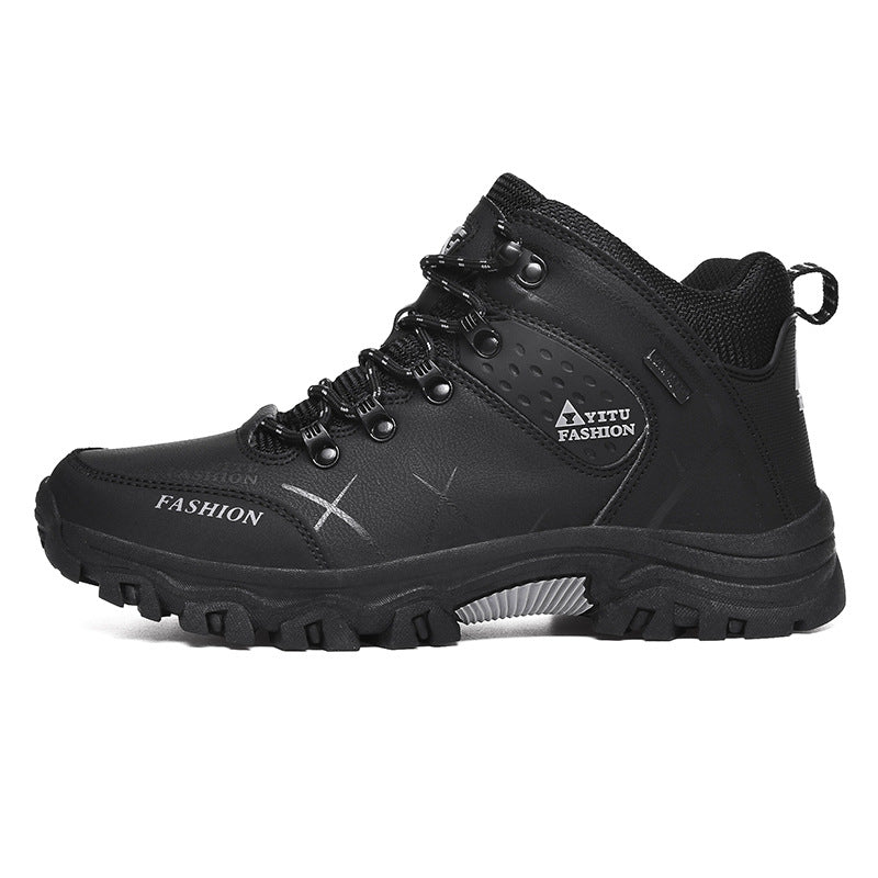 VentureSupply Men's Waterproof Leather Warm Outdoor Hiking Bootsq