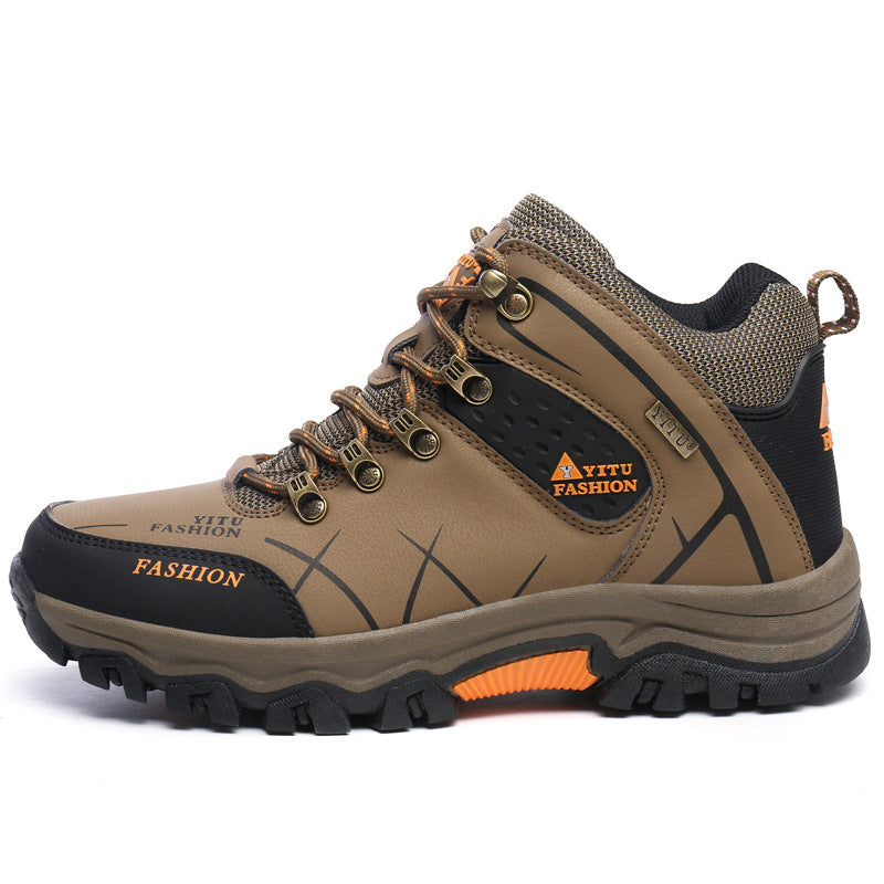 VentureSupply Men's Waterproof Leather Warm Outdoor Hiking Bootsq