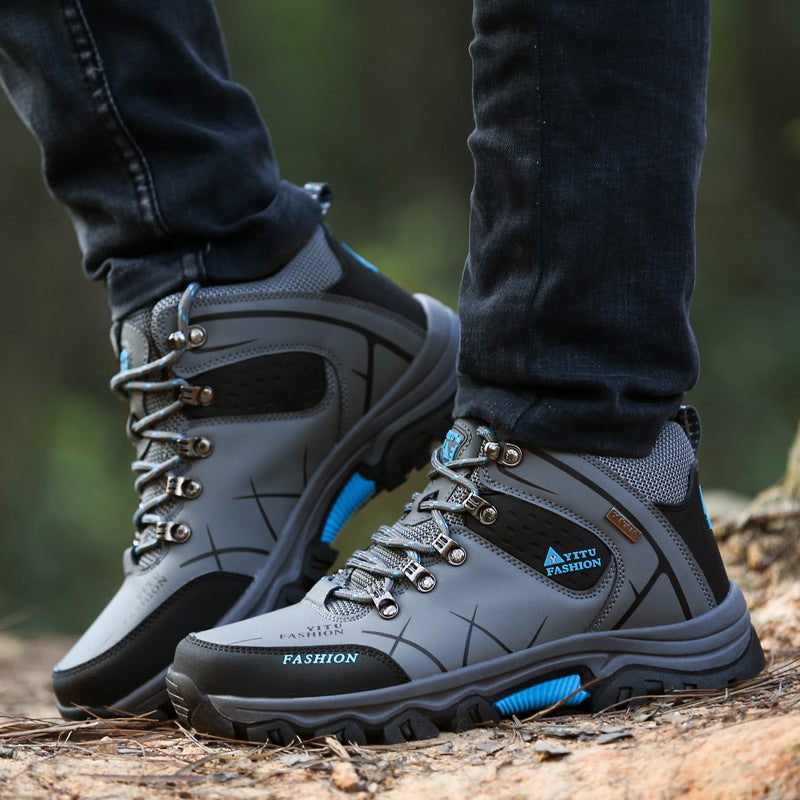 VentureSupply Men's Waterproof Leather Warm Outdoor Hiking Bootsq