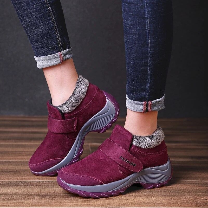 VentureSupply Women Plush Ankle Hiking Boots
